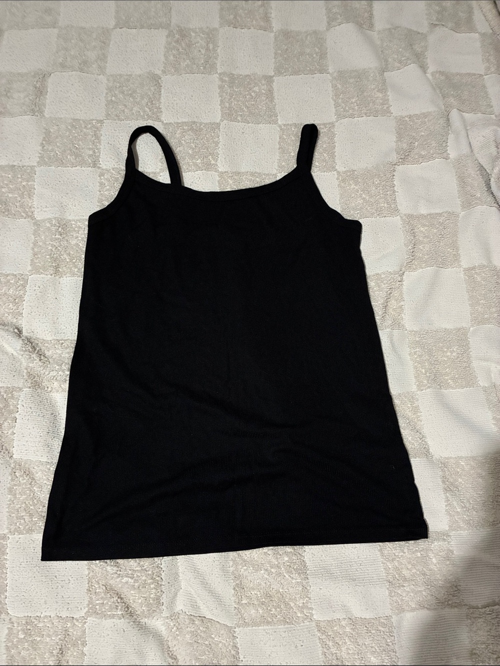 No Boundaries Black Ribbed Camisole Tank Top